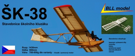�K-38  Elektro variant  motor + 4ks servo
